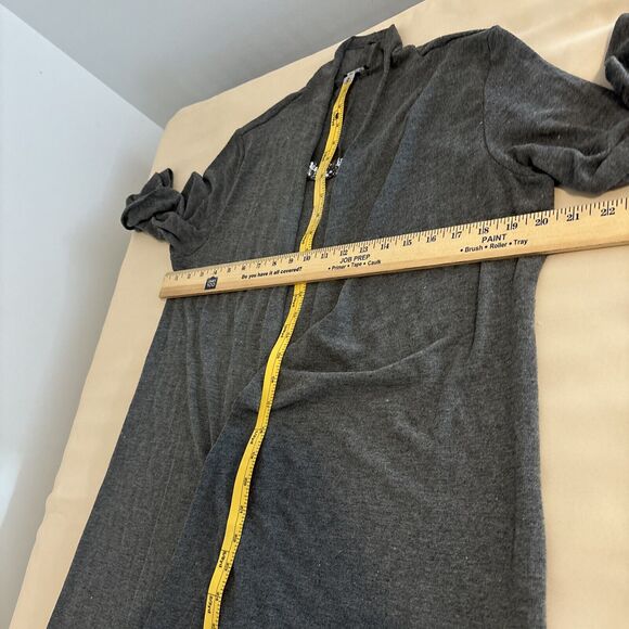 Forever Plus Women's Gray Dress Draped Front Size 2X 3/4 Sleeves Round Neck - Picture 11 of 12